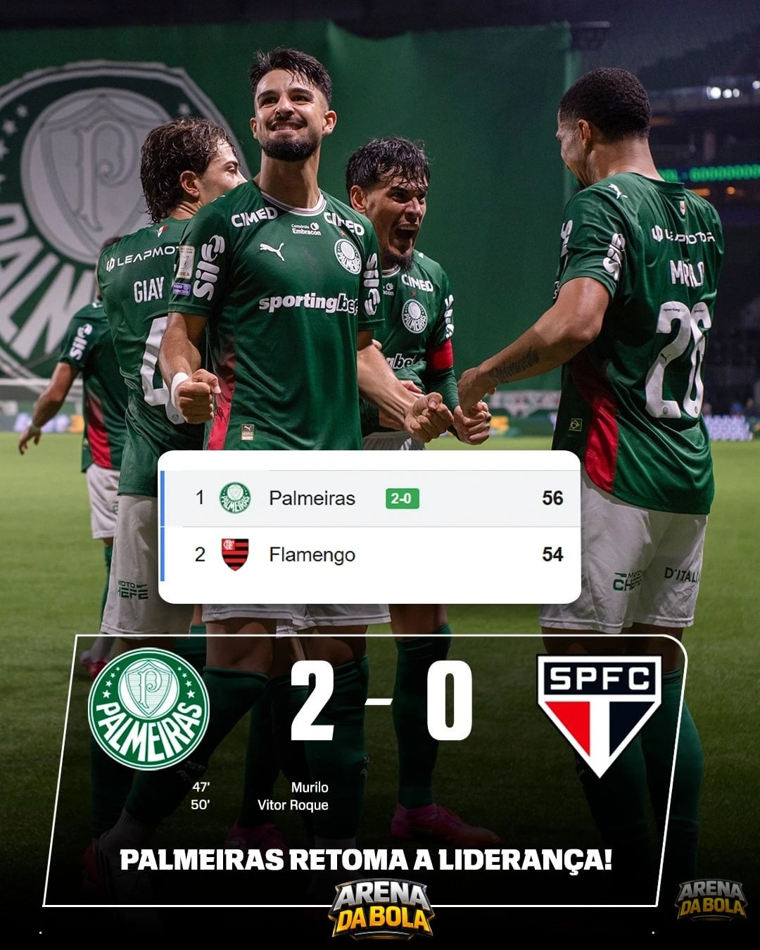 Palmeiras vence São Paulo no Choque-Rei pelo Brasileirão Betano