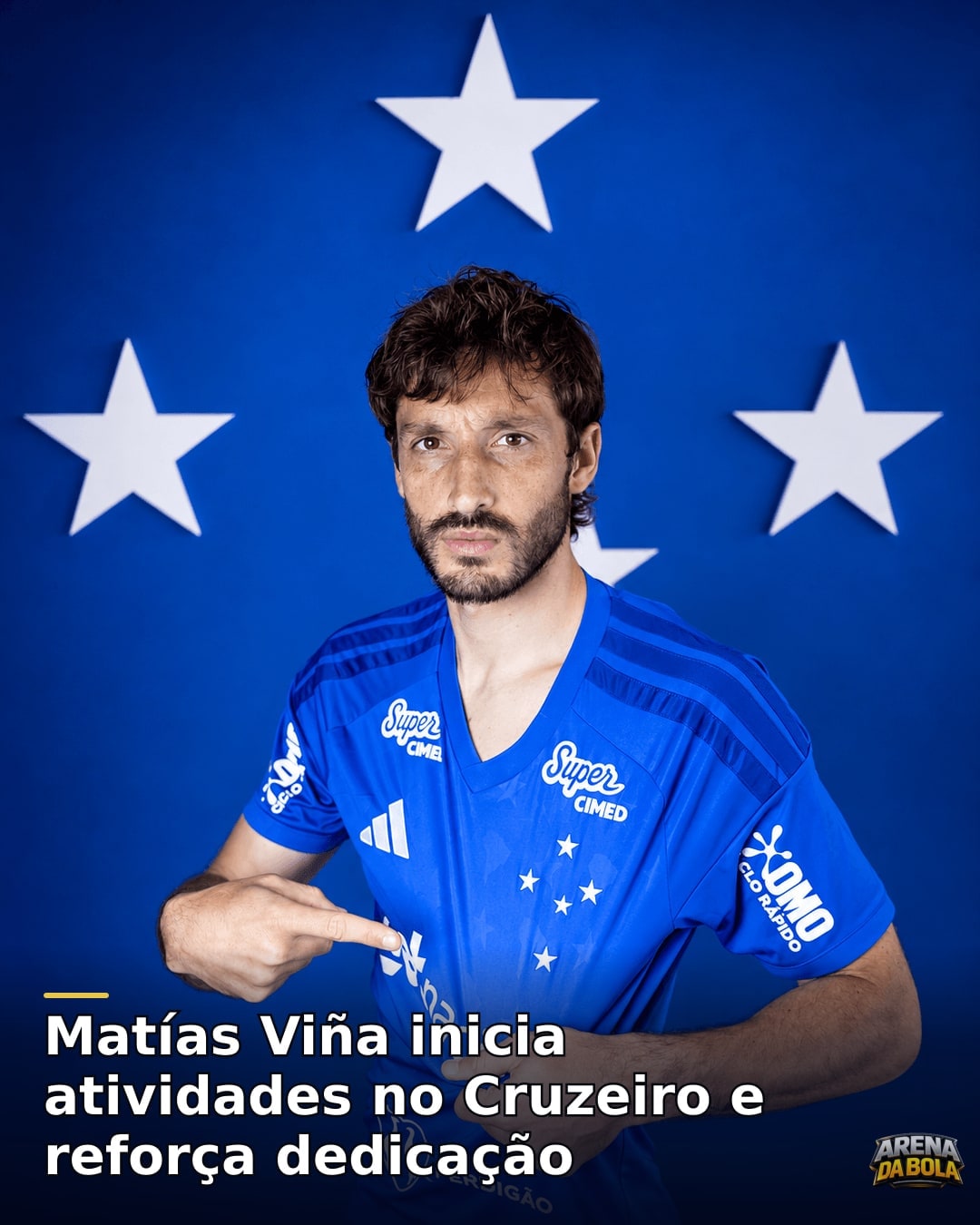 Matías Viña inicia atividades no Cruzeiro e reforça dedicação