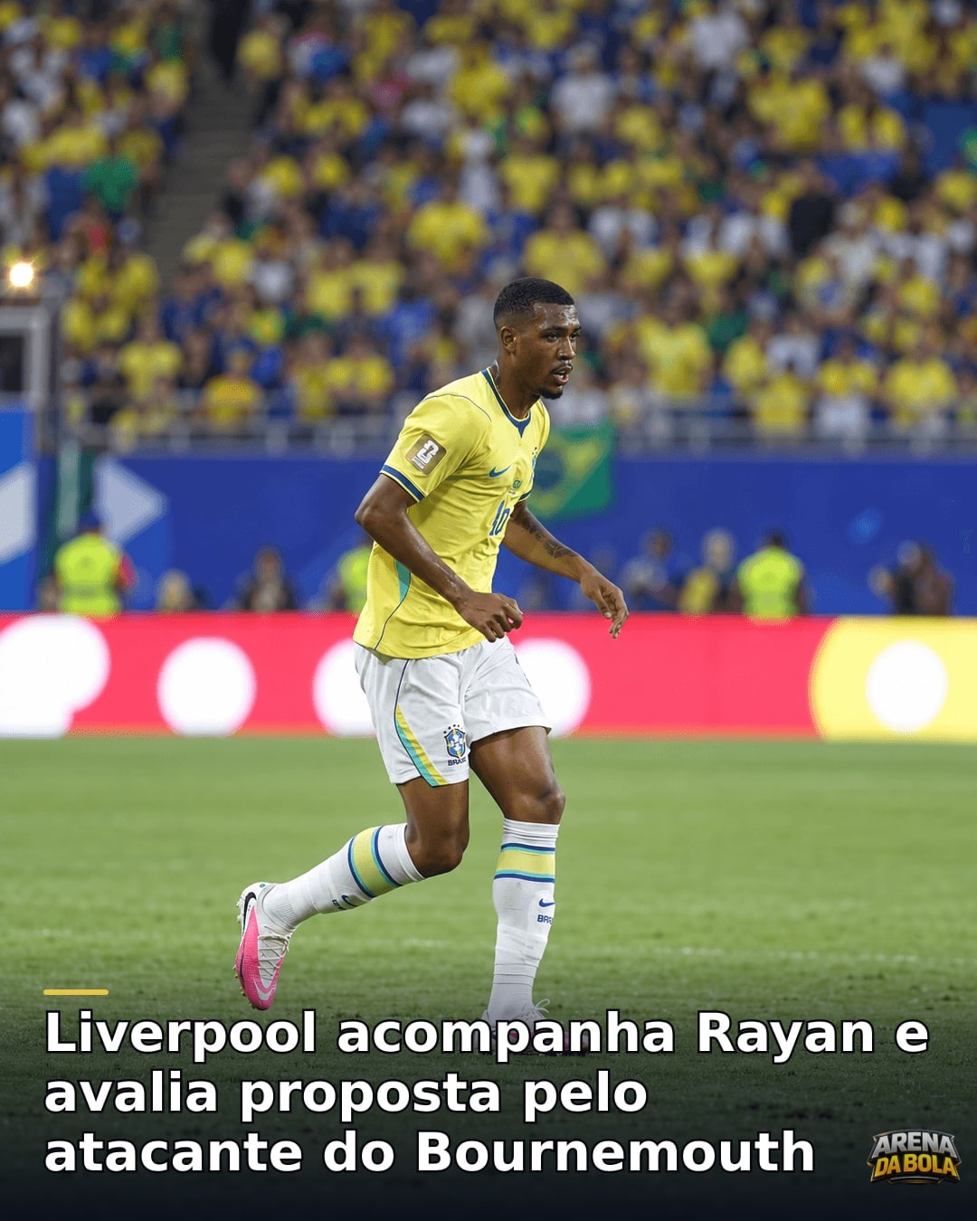 Liverpool acompanha Rayan e avalia proposta pelo atacante do Bournemouth