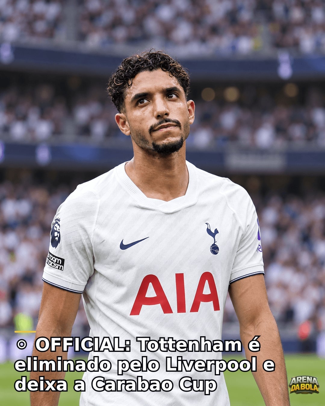 Tottenham é eliminado pelo Liverpool e deixa a Carabao Cup