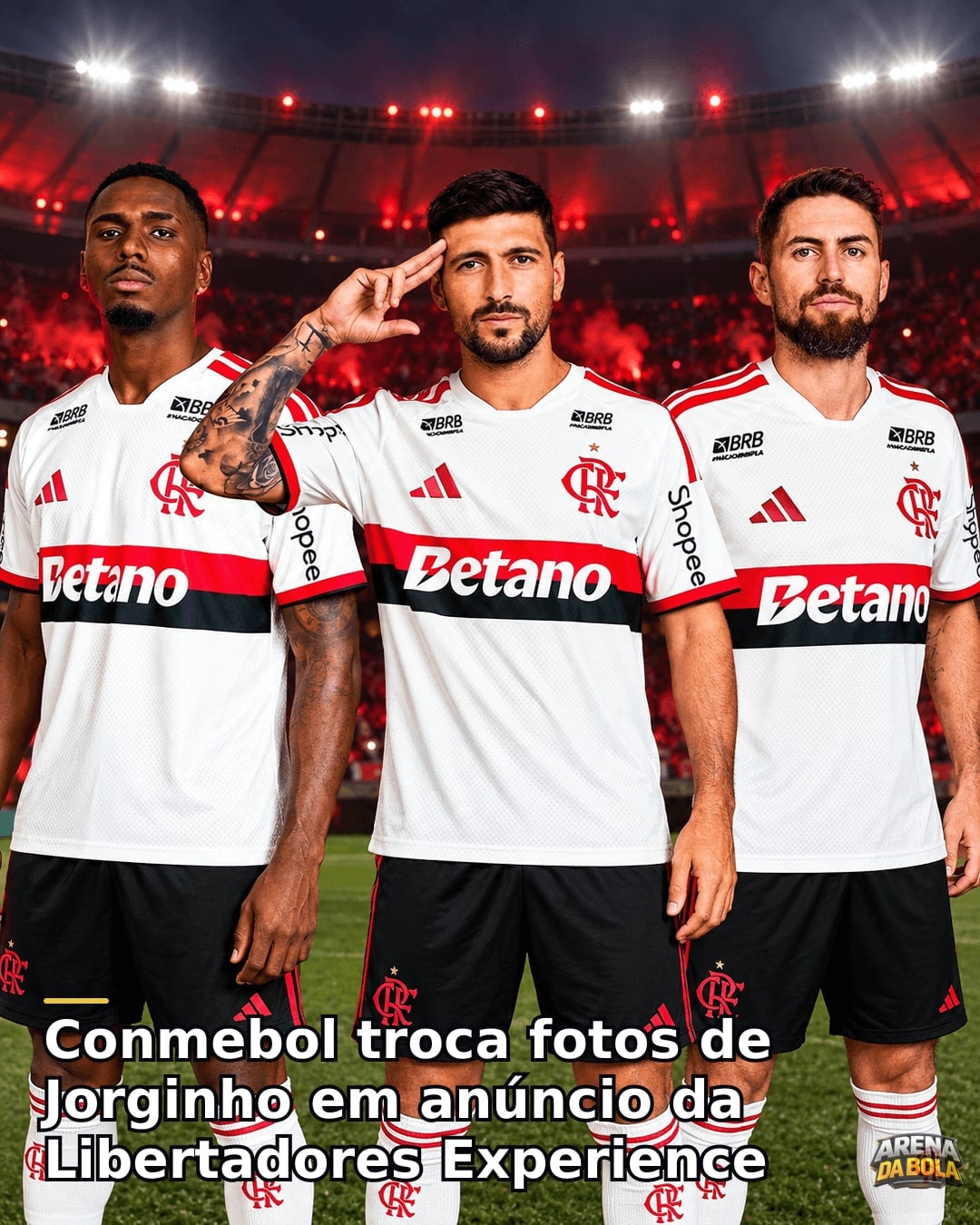 Conmebol troca fotos de Jorginho em anúncio da Libertadores Experience
