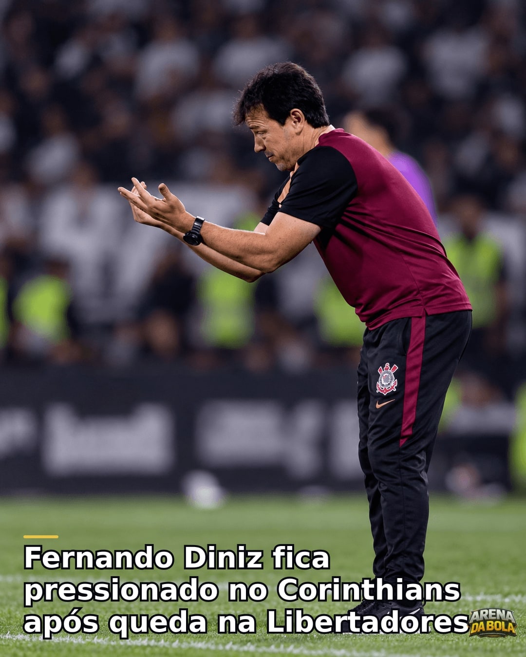 Fernando Diniz fica pressionado no Corinthians após queda na Libertadores