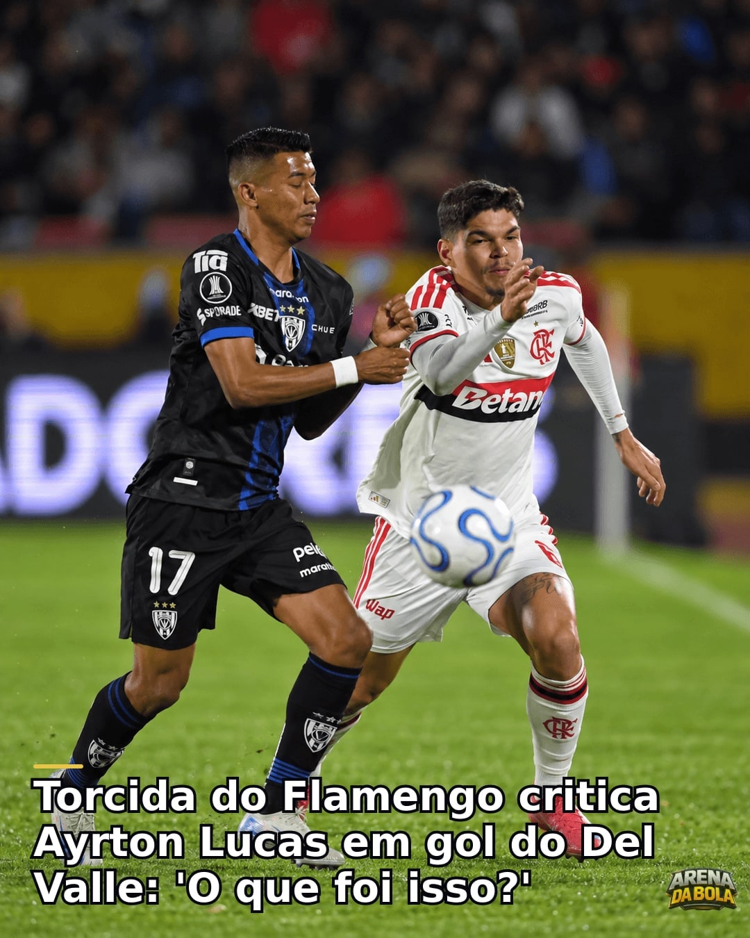 Flamengo falha, Del Valle marca e torcida critica Ayrton Lucas