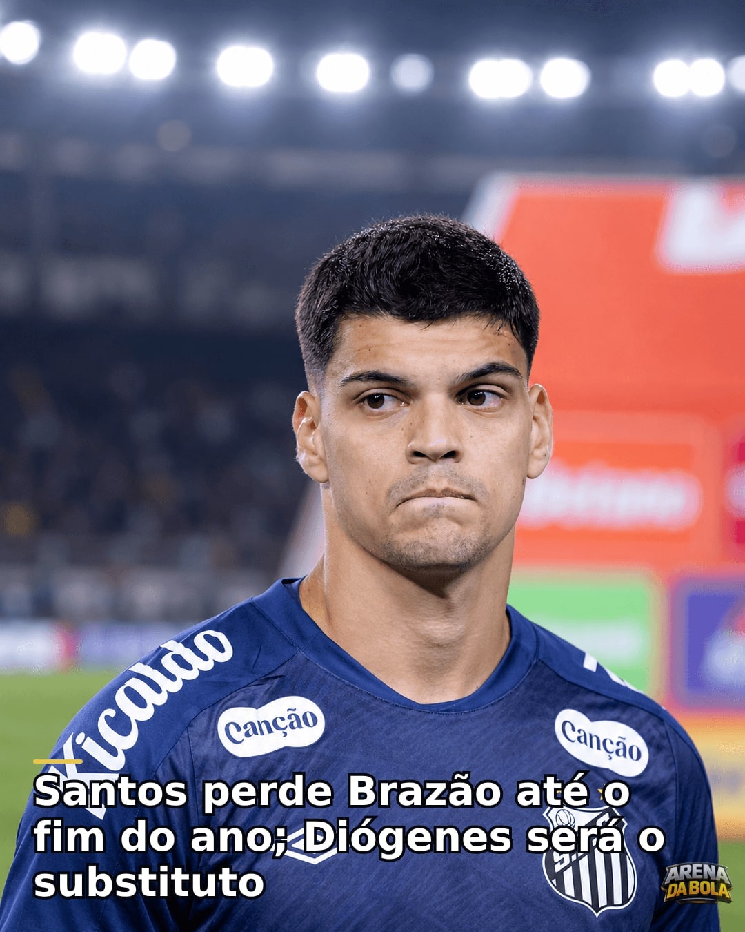 Santos perde Gabriel Brazão até o fim do ano e escolhe Diógenes