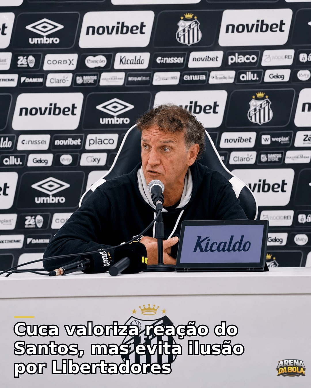 Cuca valoriza reação do Santos, mas evita ilusão por Libertadores | Brasileirão 2026