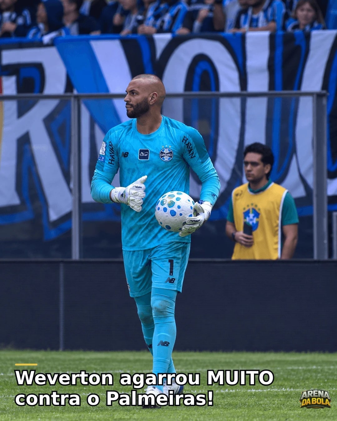 Grêmio segura o Palmeiras na Arena e Weverton brilha em empate pelo Brasileirão