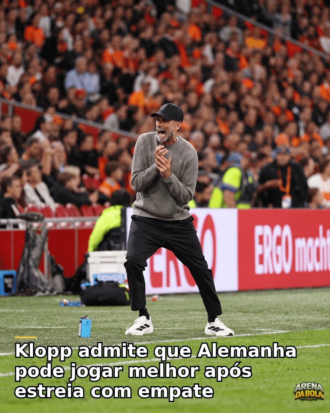 Klopp elogia intensidade, mas cobra evolução da Alemanha após empate