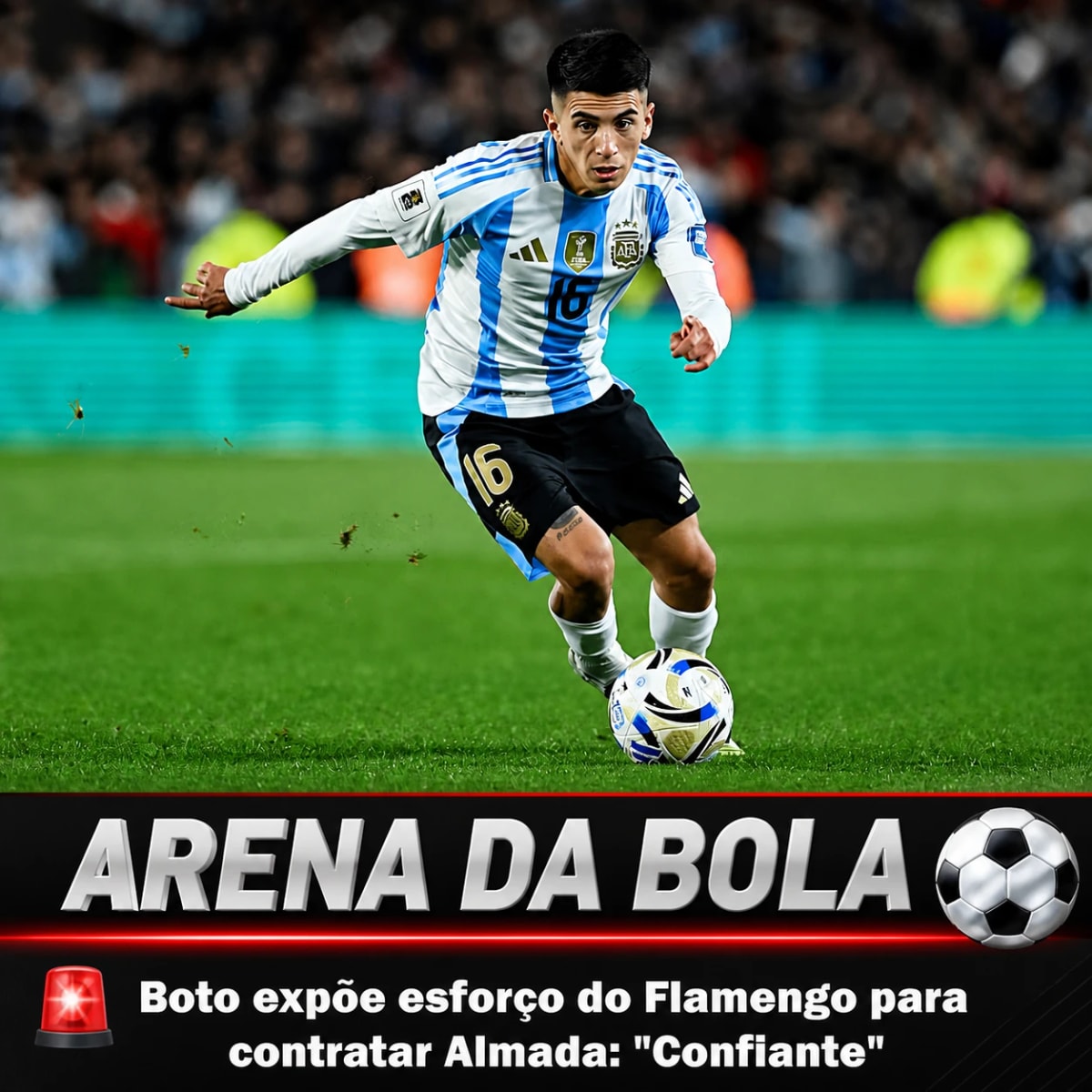 Flamengo mantém otimismo na busca por Thiago Almada e resiste a propostas por Léo Pereira