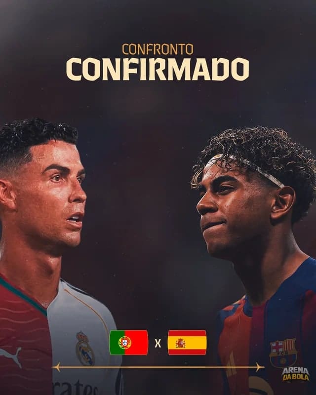 Portugal e Espanha se enfrentam em clássico na Copa