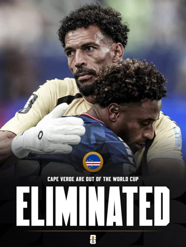 🚨 Cabo Verde está fora da Copa do Mundo de 2026