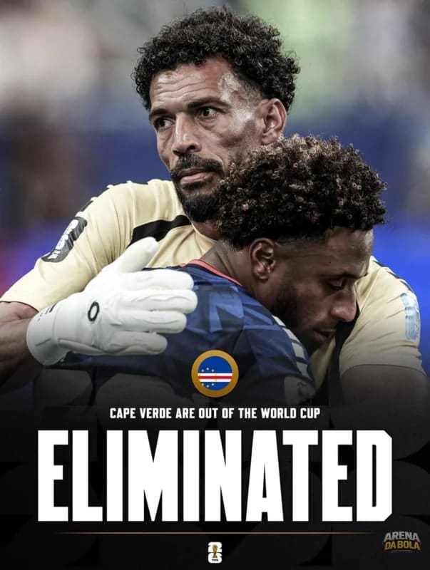 Cabo Verde está fora da Copa do Mundo de 2026