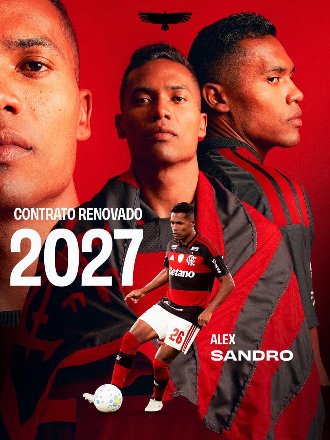 Flamengo renova contrato de Alex Sandro até dezembro de 2027