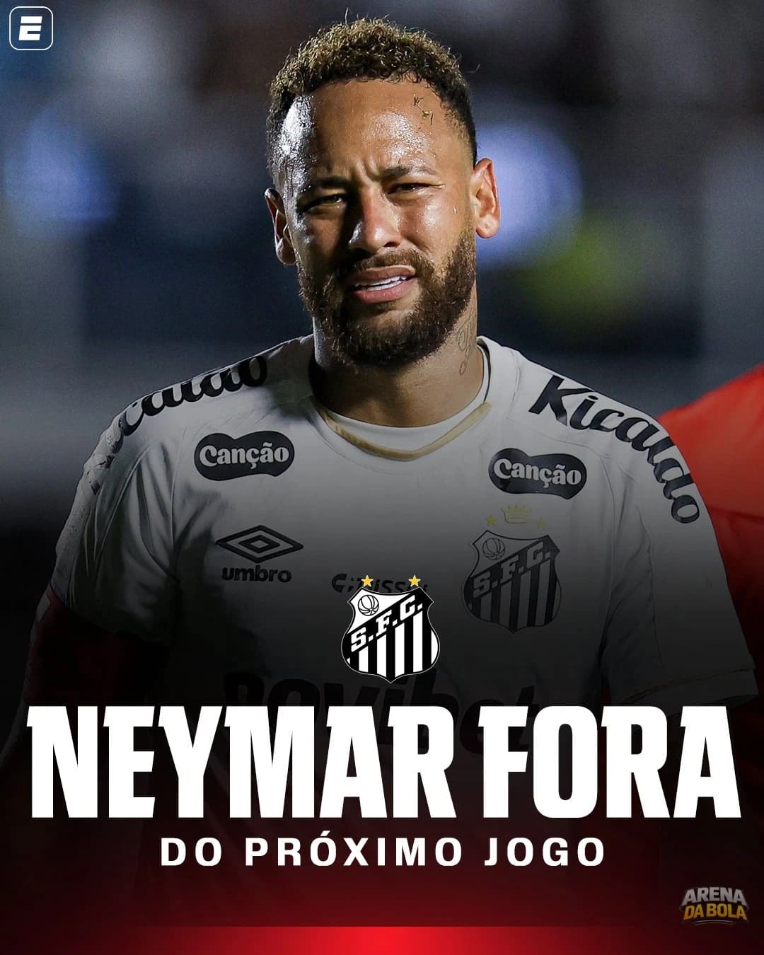 Neymar desfalca Santos após suspensão por cartão amarelo | Brasileirão 2026