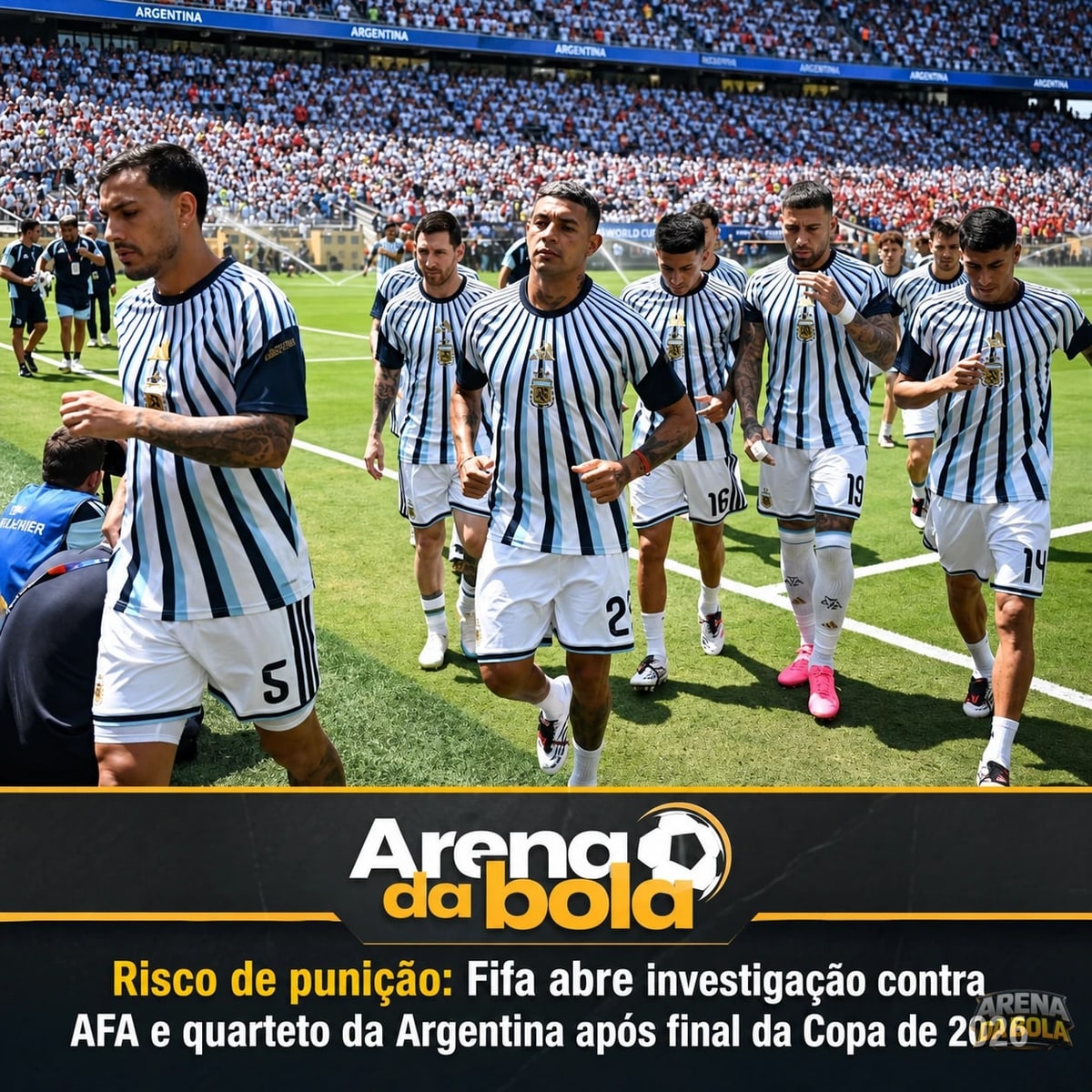 Fifa investiga AFA e jogadores argentinos após final