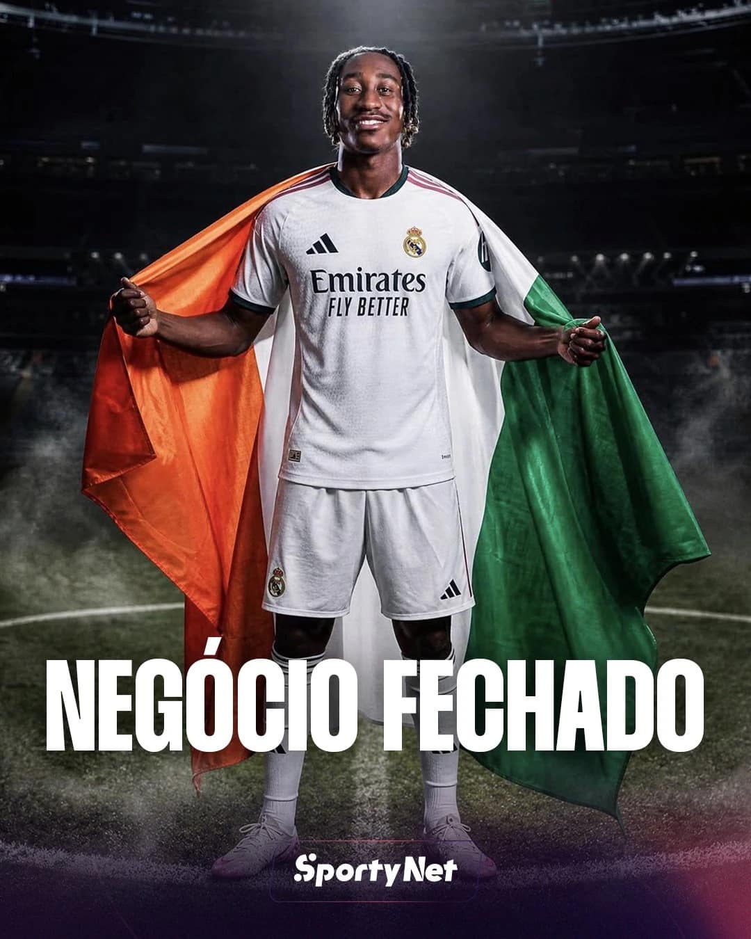 Real Madrid anuncia Yan Diomande com contrato até junho de 2033