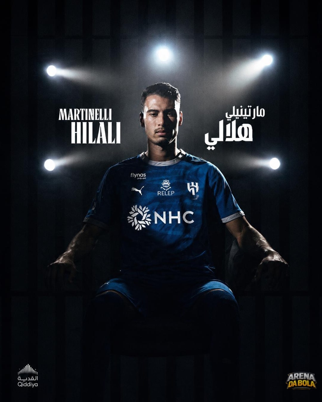 Al-Hilal anuncia Gabriel Martinelli por R$ 421 milhões após Arsenal