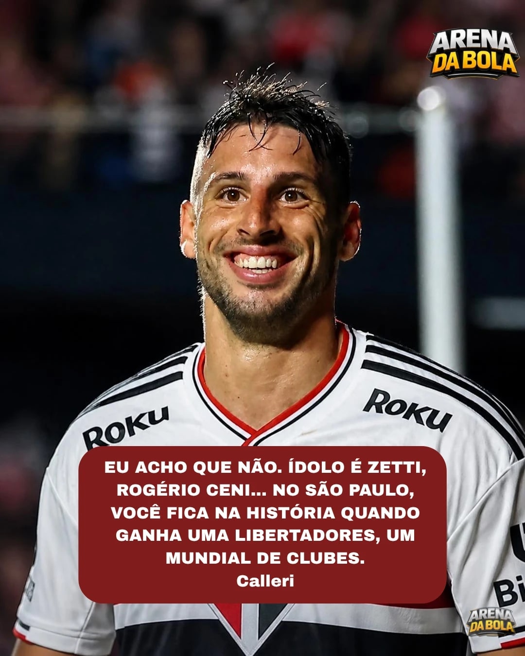 Calleri é ídolo do São Paulo