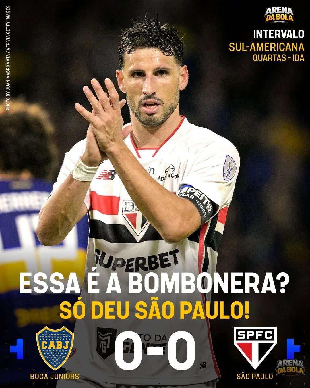 São Paulo domina o Boca Juniors na Bombonera em amistoso