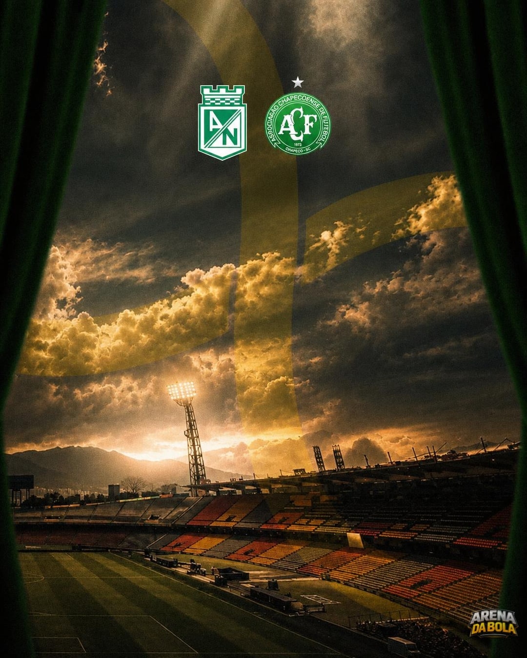 Chapecoense e Atlético Nacional marcam amistoso dez anos após tragédia