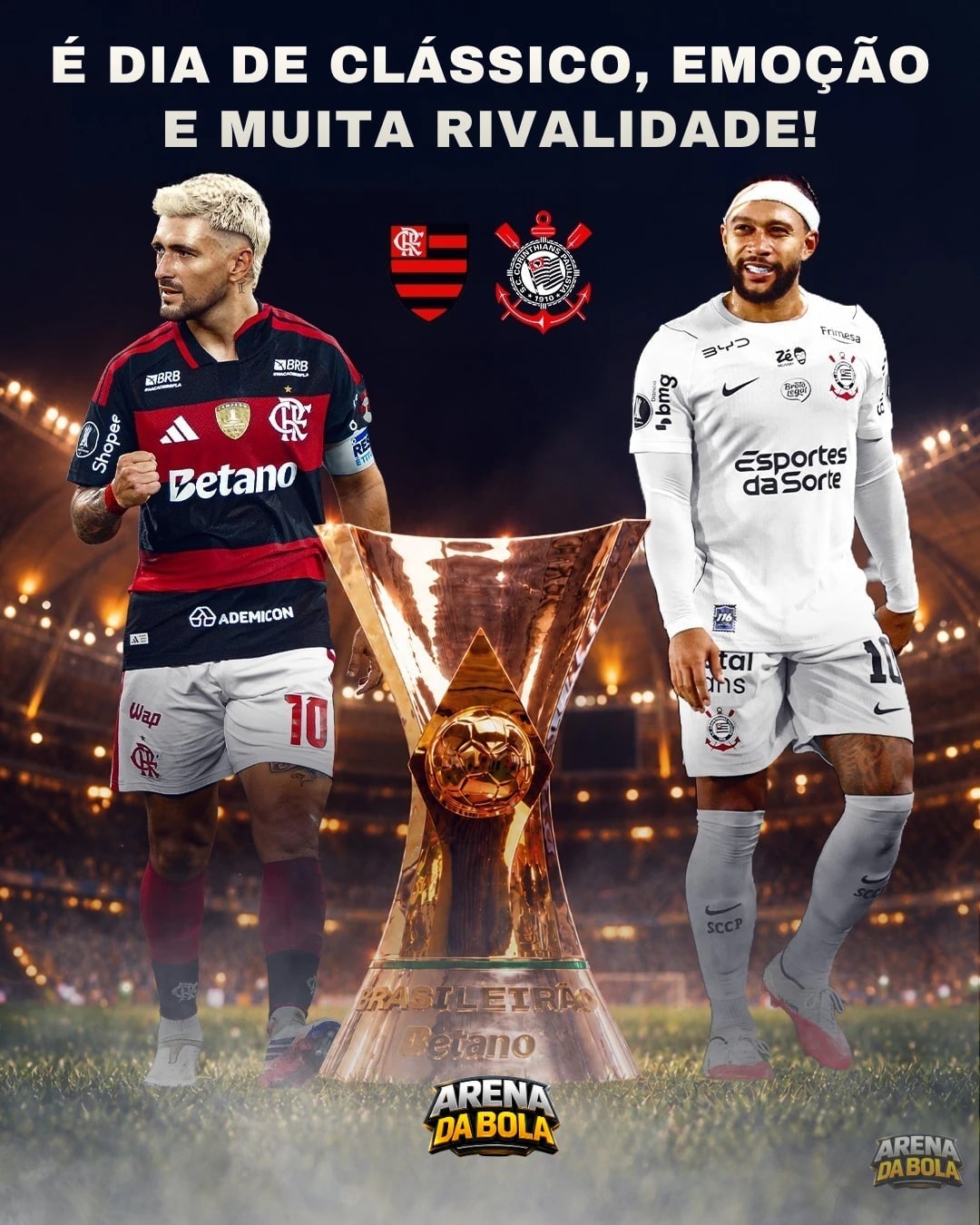 🔴⚫ Timão x Mengão: Flamengo entra em campo pressionado para retomar a liderança do Palmeiras | Brasileirão 2026