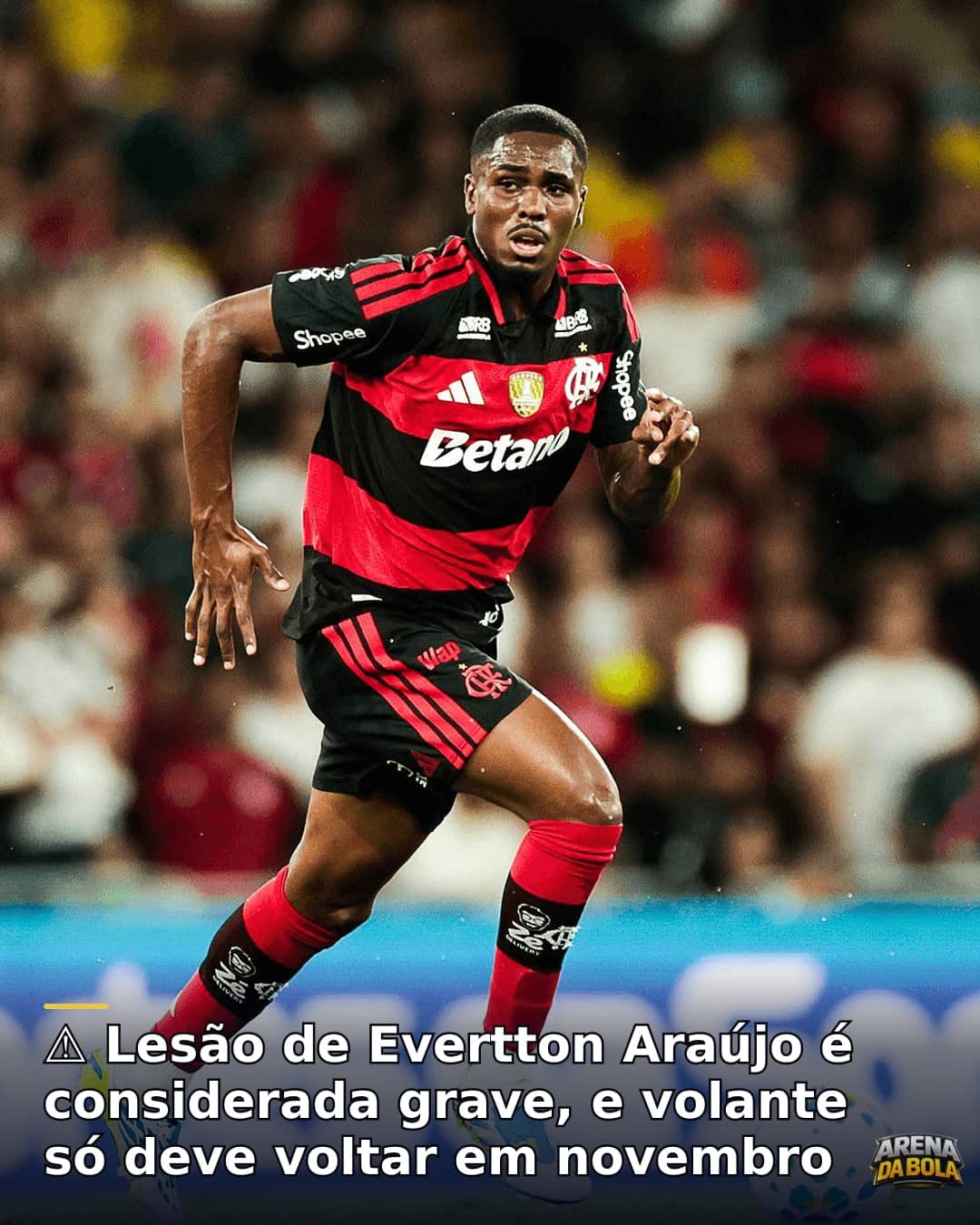 Lesão tira Evertton Araújo dos gramados até novembro