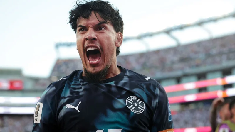 Gustavo Gómez agradece torcida do Palmeiras após vitória do 🇵🇾 Paraguai sobre a 🇩🇪 Alemanha